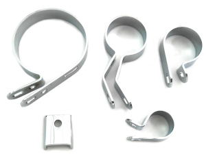 EXHAUST CLAMP KIT CHROME